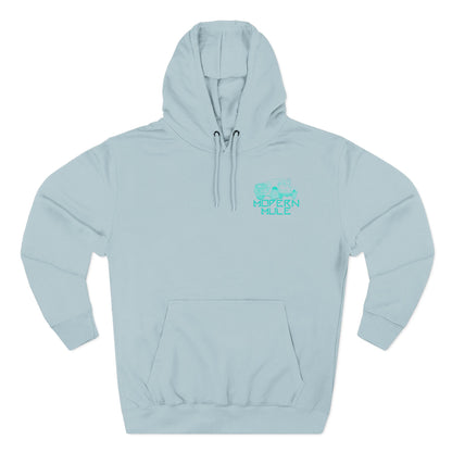 Modern Mule Logo Hoodie — Minimal Graphic Fleece Pullover