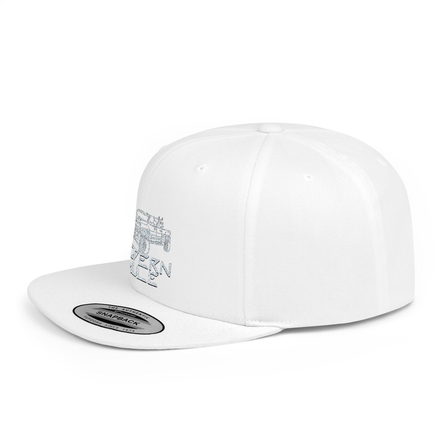 Flat Bill Snapback — "Ford Power Strock" Diesel Horse & Donkey Hat
