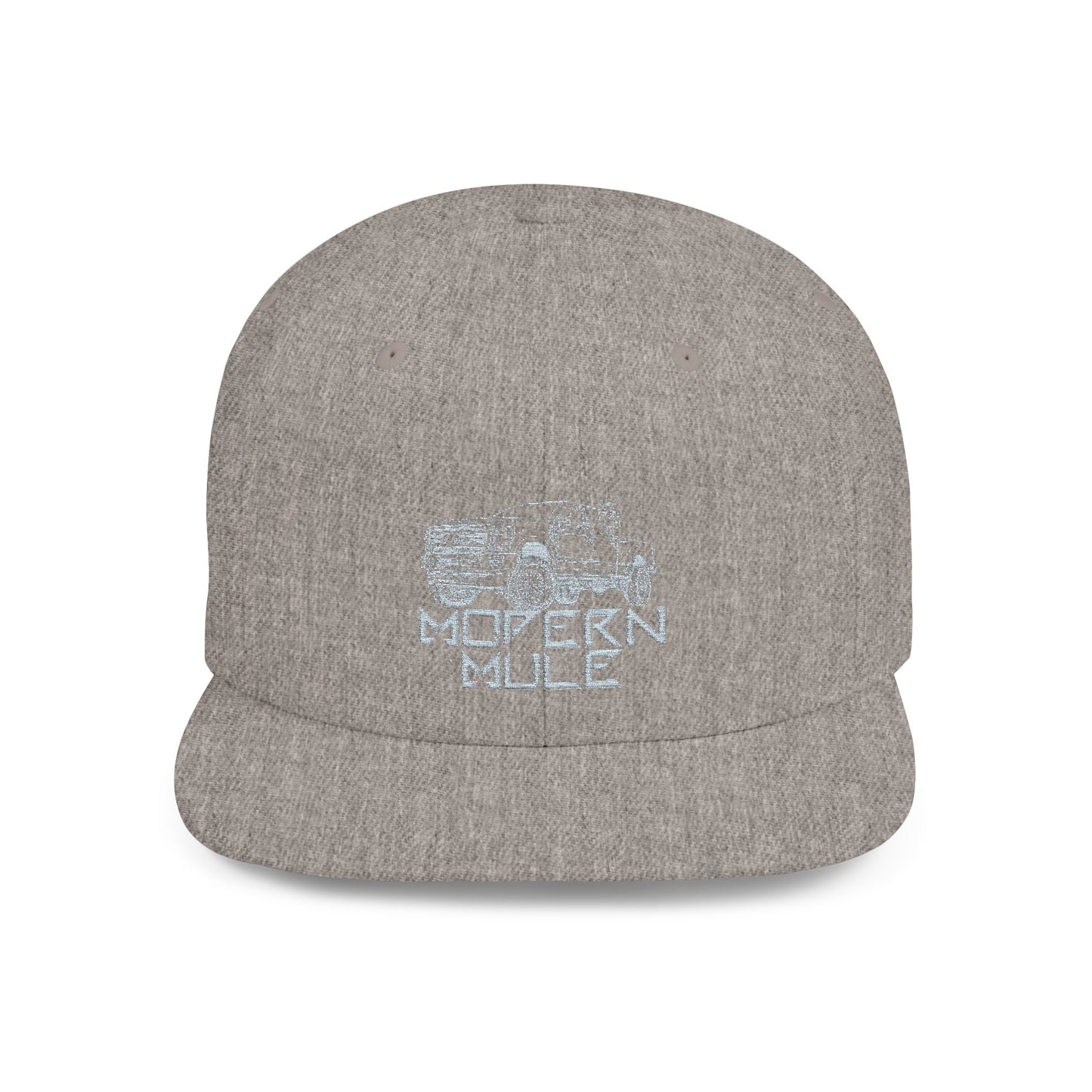 Teal Emblem Ford Diesel Truck Flat Bill Snapback — "Modern Mule"