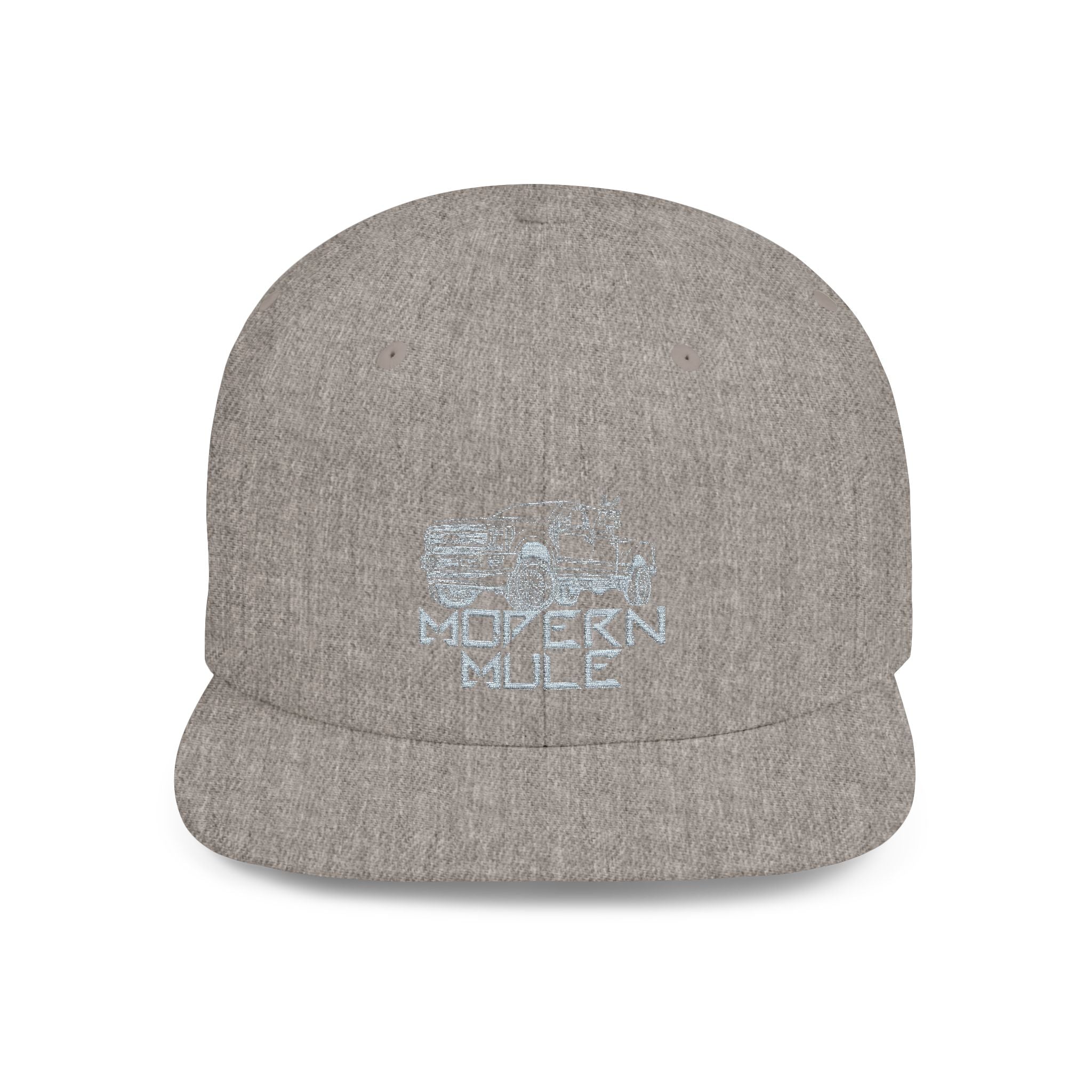 Teal Emblem Ford Diesel Truck Flat Bill Snapback — "Modern Mule"