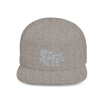 Teal Emblem Ford Diesel Truck Flat Bill Snapback — "Modern Mule"