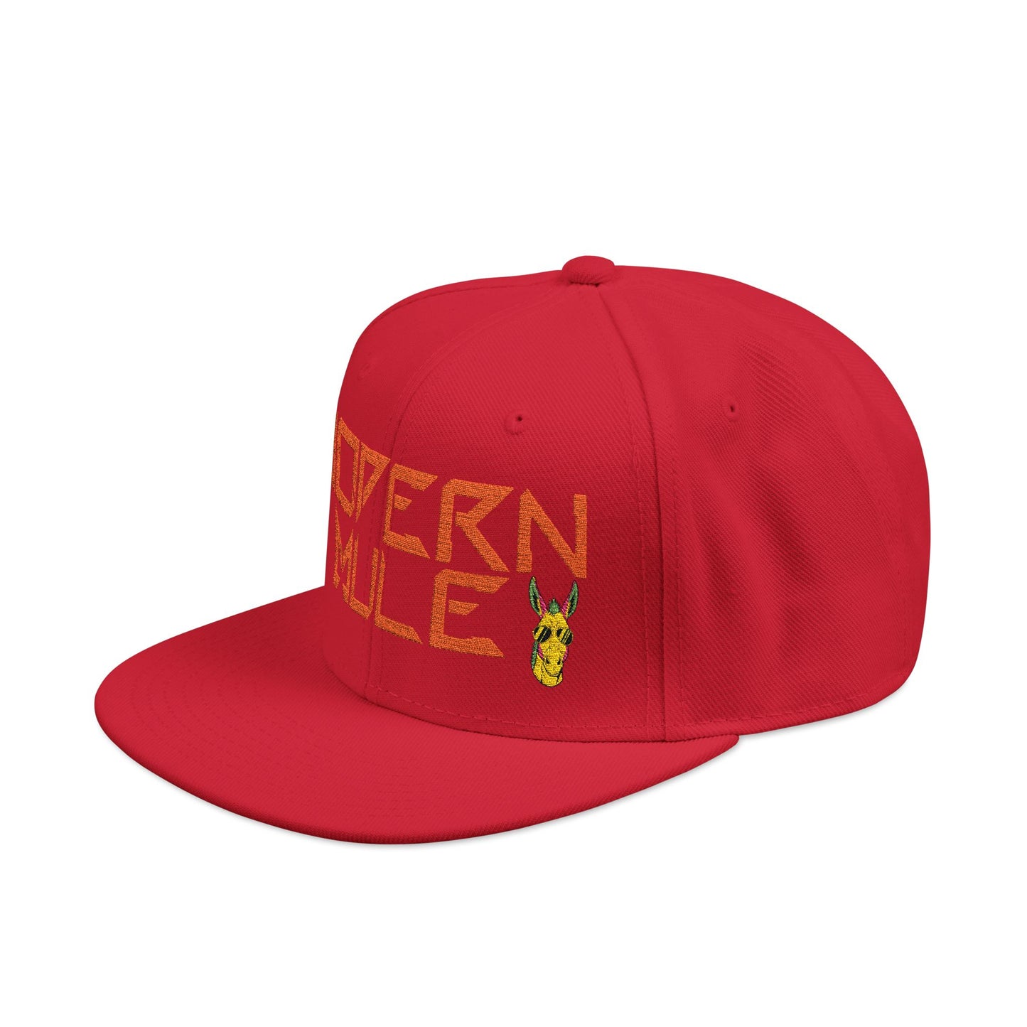 Snapback Hat — "Modern Mule Haulin' Auss" Embroidered Diesel Truck Design