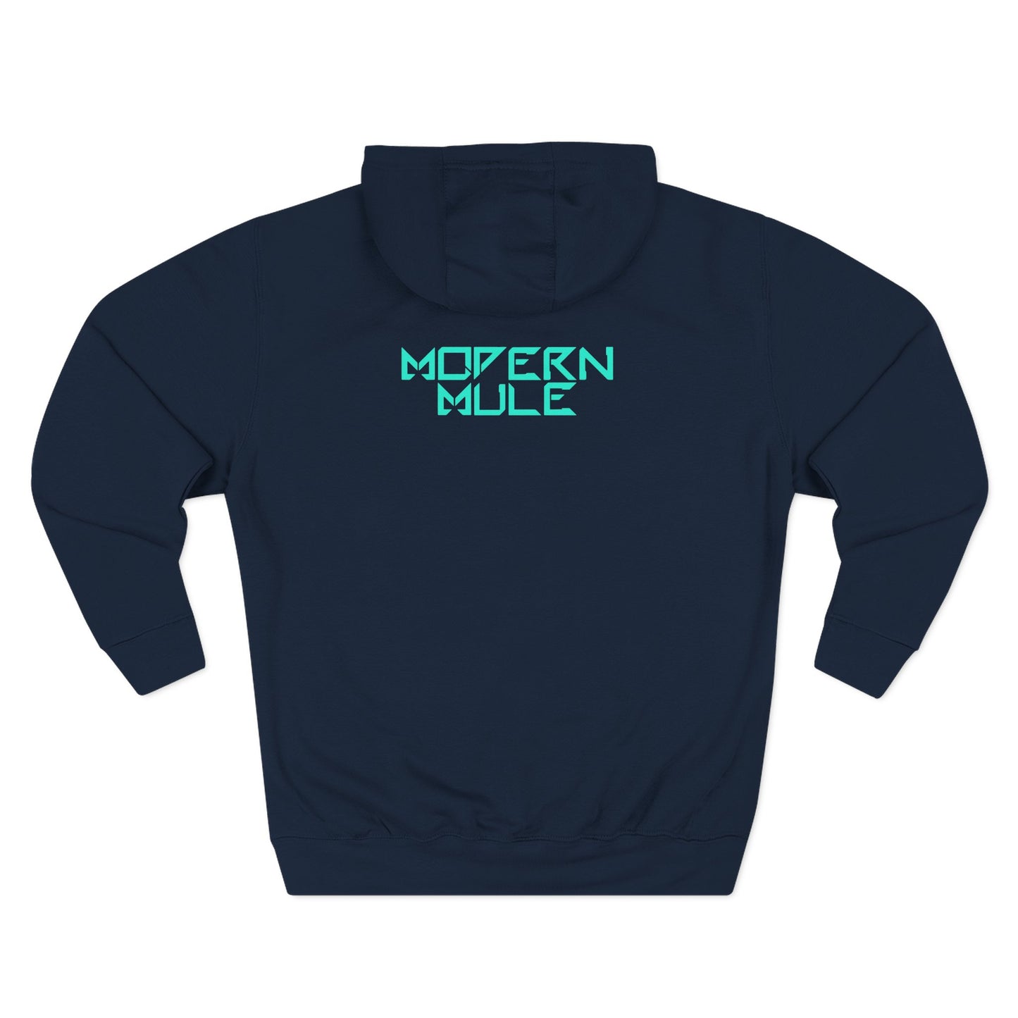 Modern Mule Logo Hoodie — Minimal Graphic Fleece Pullover