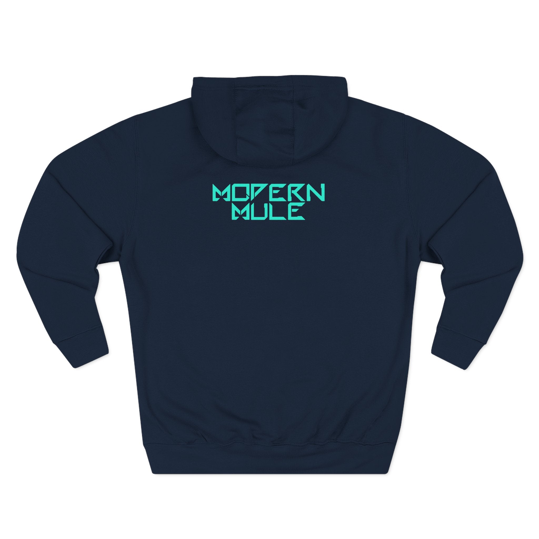 Modern Mule Logo Hoodie — Minimal Graphic Fleece Pullover