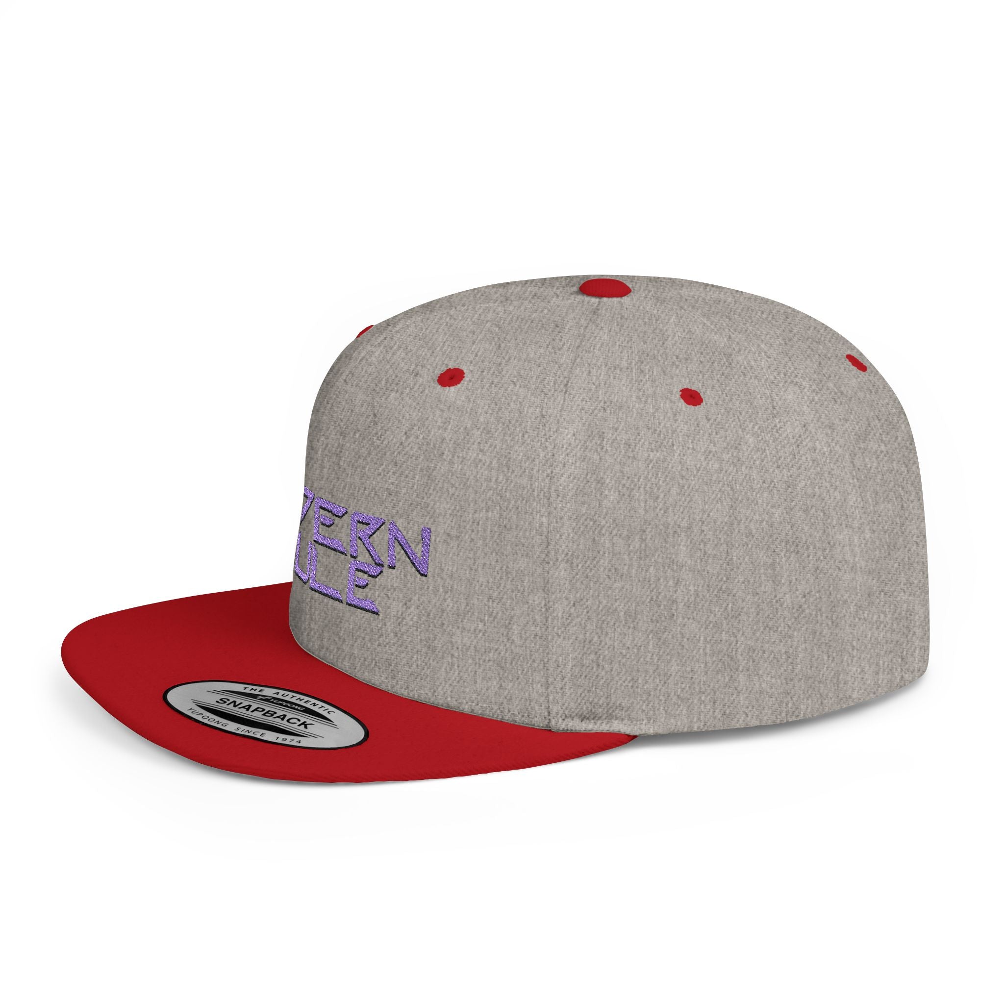 Royal Blue Logo Flat Bill Snapback — mdern mule Hat