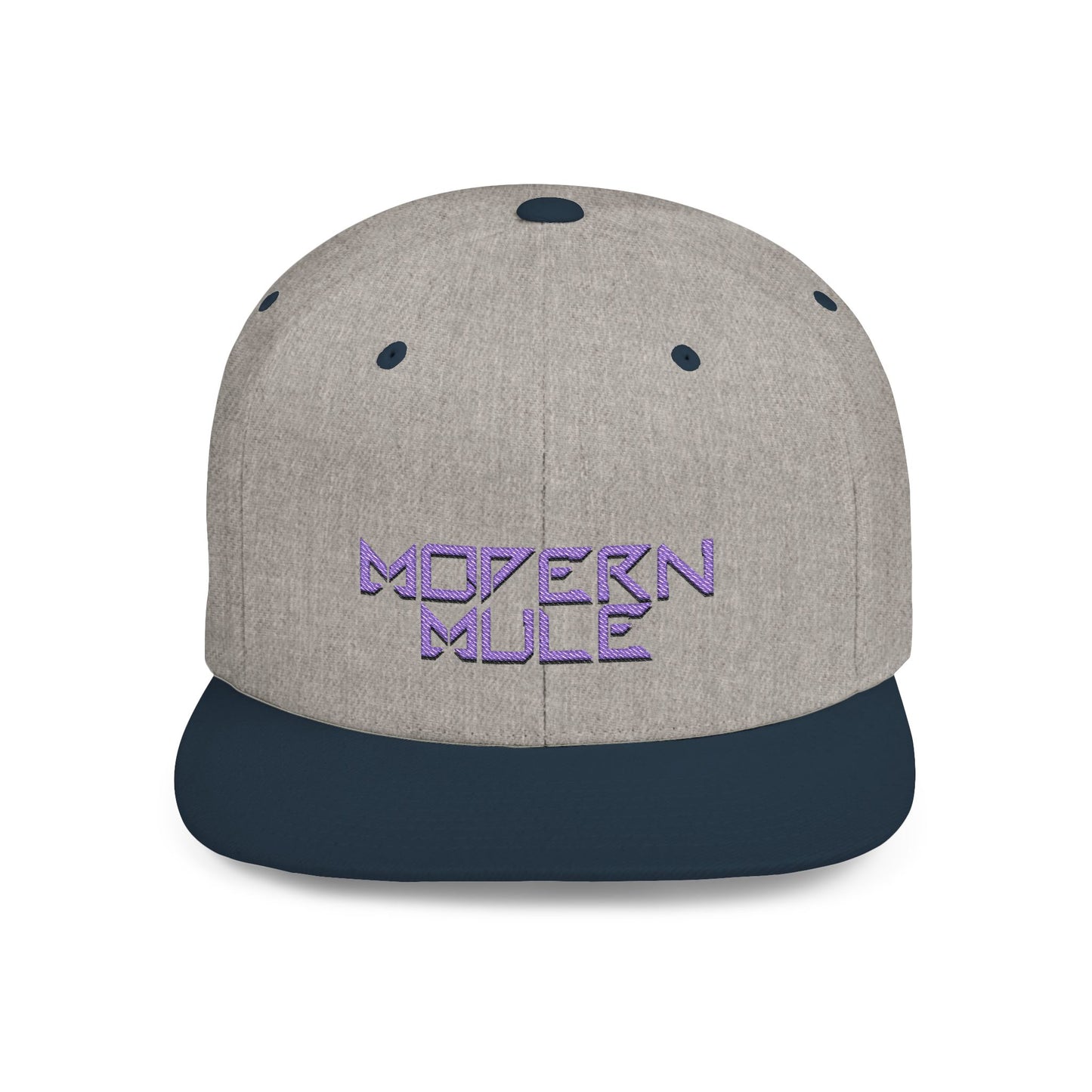 Royal Blue Logo Flat Bill Snapback — mdern mule Hat