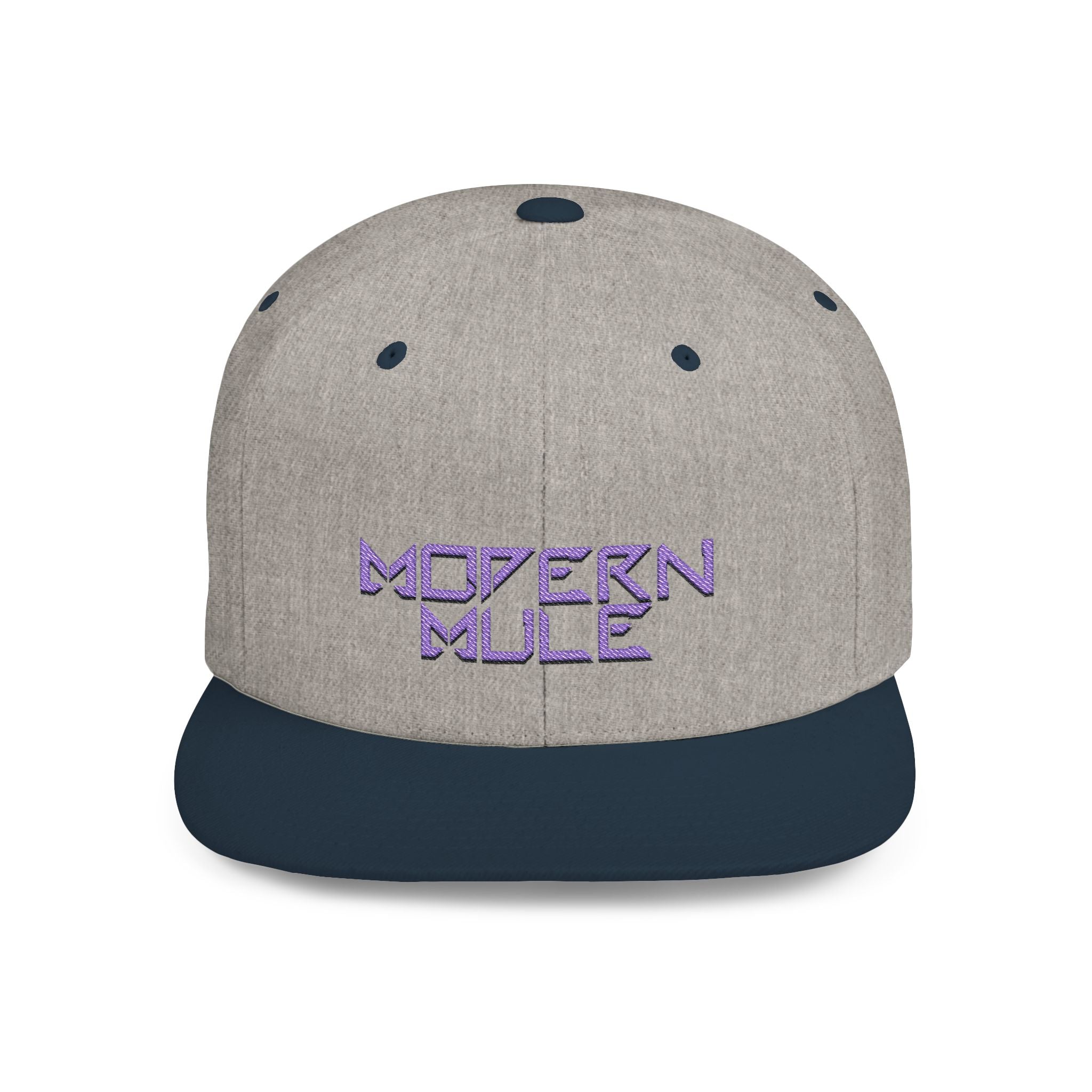 Royal Blue Logo Flat Bill Snapback — mdern mule Hat