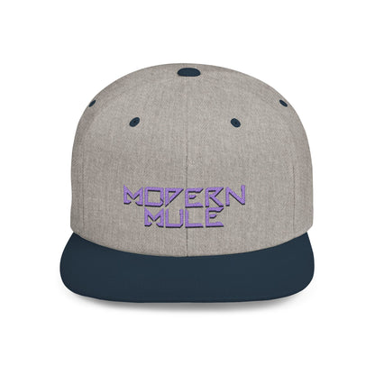Royal Blue Logo Flat Bill Snapback — mdern mule Hat