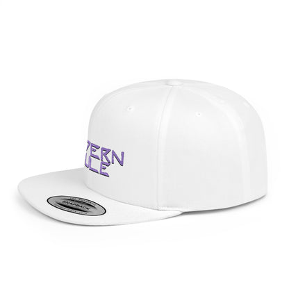 Royal Blue Logo Flat Bill Snapback — mdern mule Hat