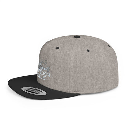 Teal Emblem Ford Diesel Truck Flat Bill Snapback — "Modern Mule"