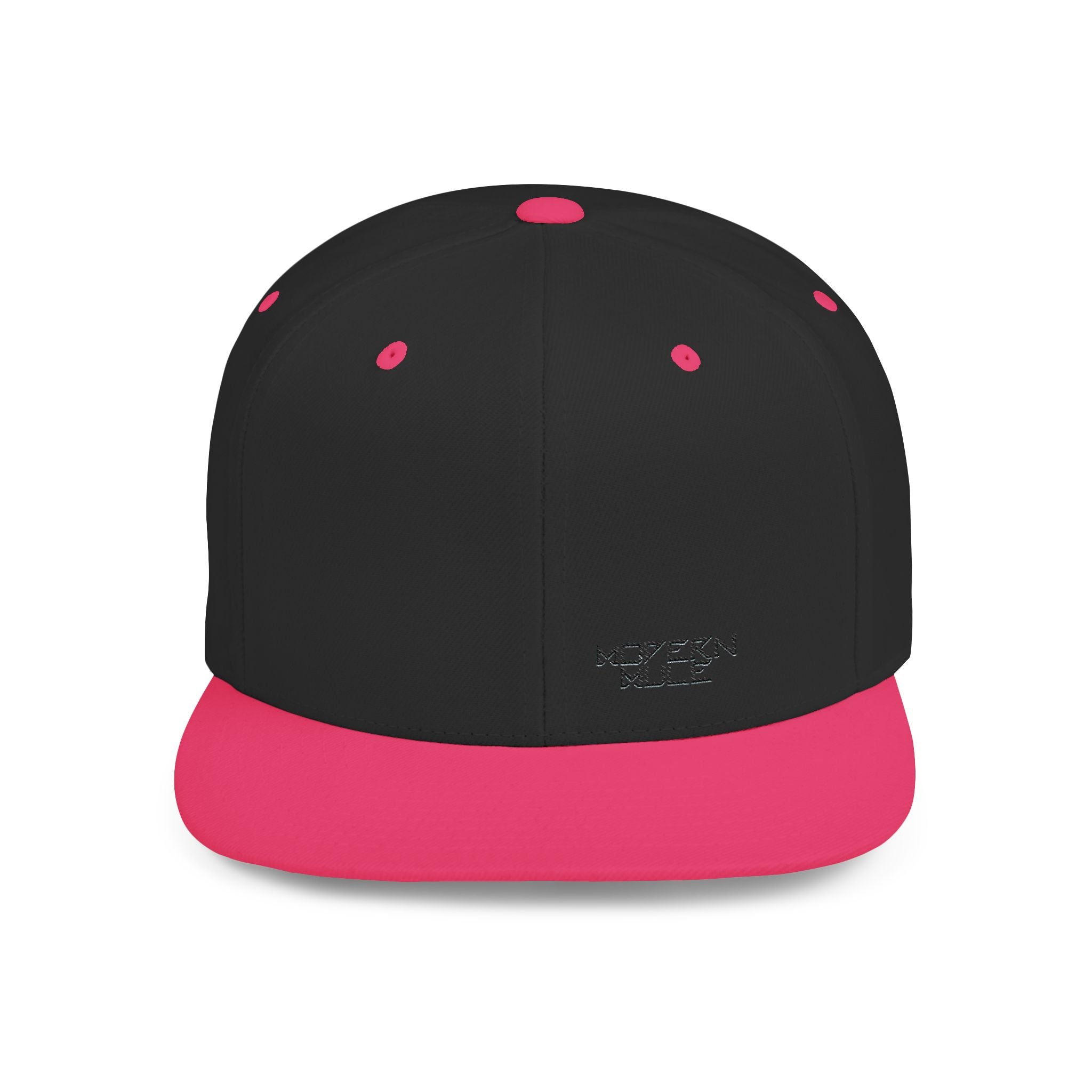 Modern Mule Flat Bill Snapback Hat — Minimal Embroidered Streetwear Cap