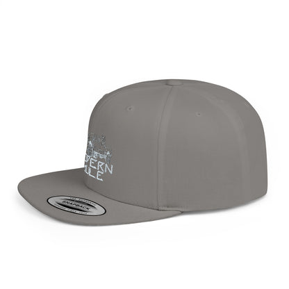 Teal Emblem Ford Diesel Truck Flat Bill Snapback — "Modern Mule"
