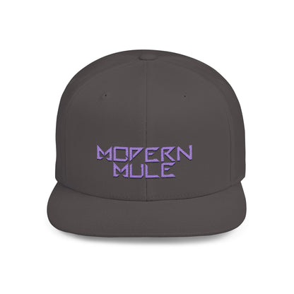 Royal Blue Logo Flat Bill Snapback — mdern mule Hat
