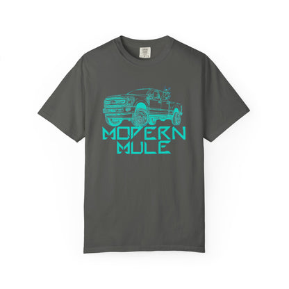 Modern Mule Truck T-Shirt — 'Modern Mule' Graphic Tee with Mini Donkey Back Art