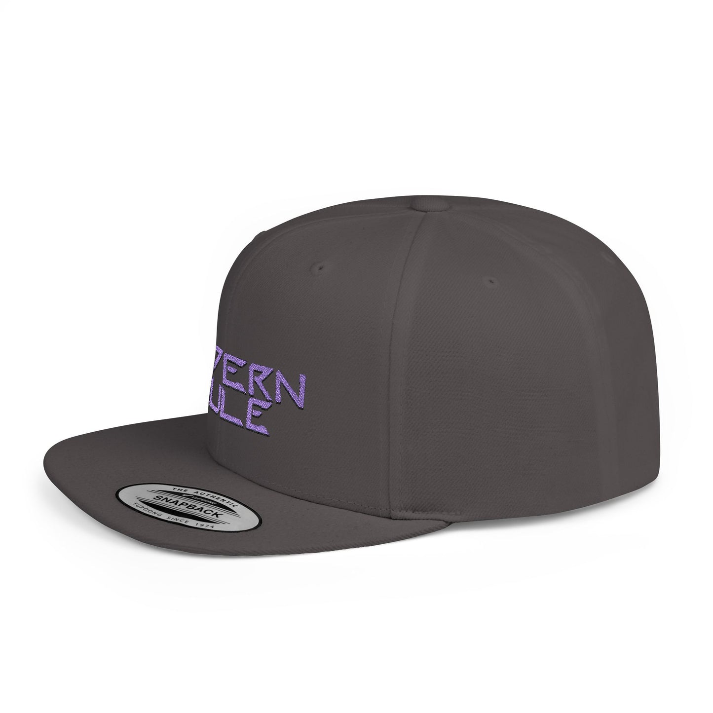 Royal Blue Logo Flat Bill Snapback — mdern mule Hat