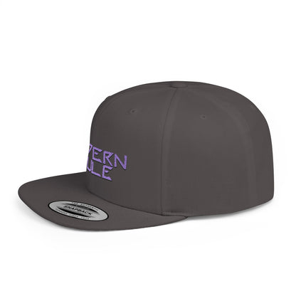 Royal Blue Logo Flat Bill Snapback — mdern mule Hat