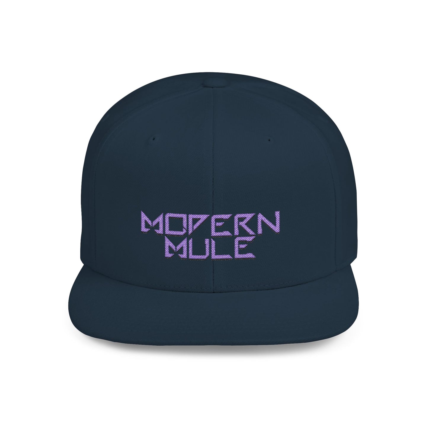 Royal Blue Logo Flat Bill Snapback — mdern mule Hat