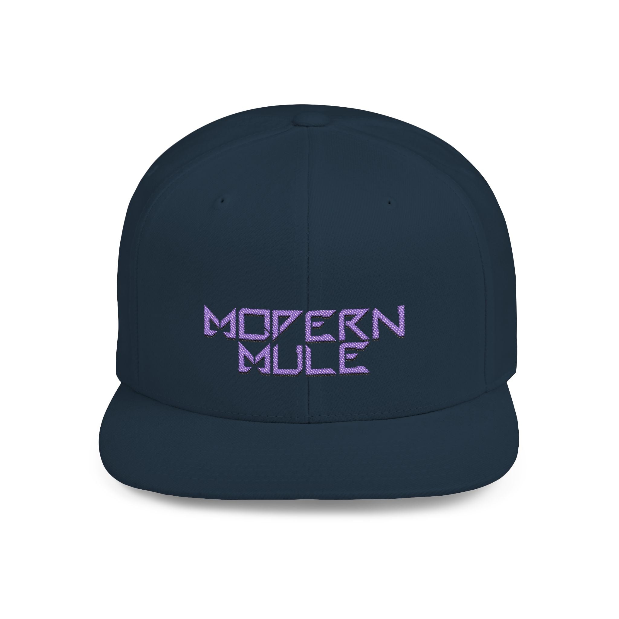 Royal Blue Logo Flat Bill Snapback — mdern mule Hat