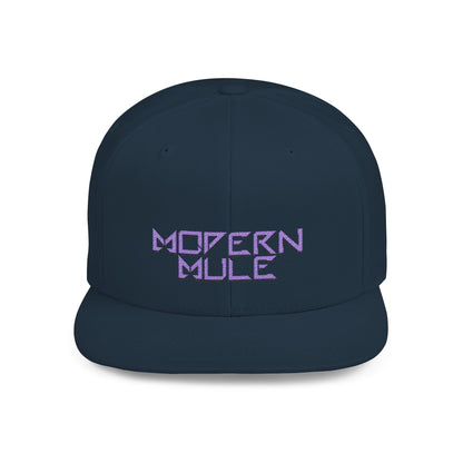 Royal Blue Logo Flat Bill Snapback — mdern mule Hat
