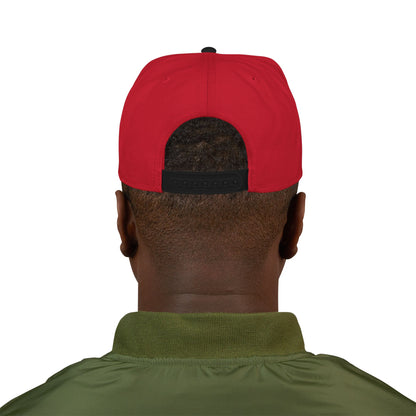 Snapback Hat — "Modern Mule Haulin' Auss" Embroidered Diesel Truck Design