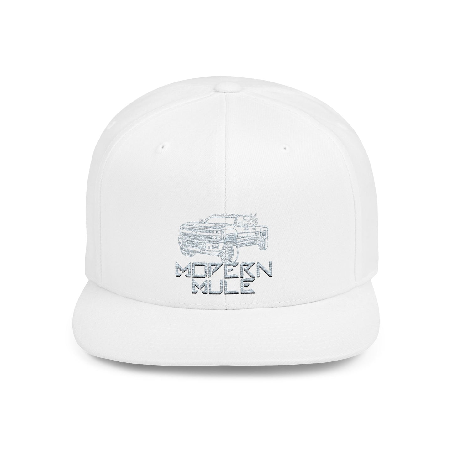 Flat Bill Snapback — "Ford Power Strock" Diesel Horse & Donkey Hat