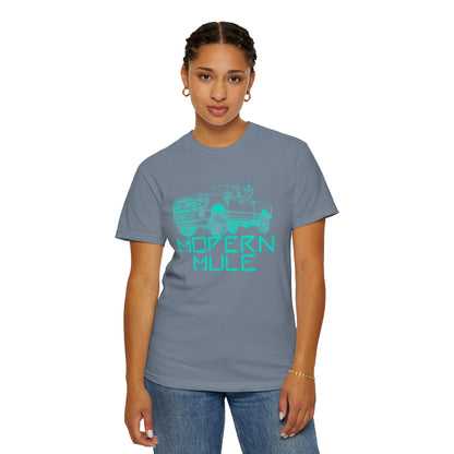 Modern Mule Truck T-Shirt — 'Modern Mule' Graphic Tee with Mini Donkey Back Art