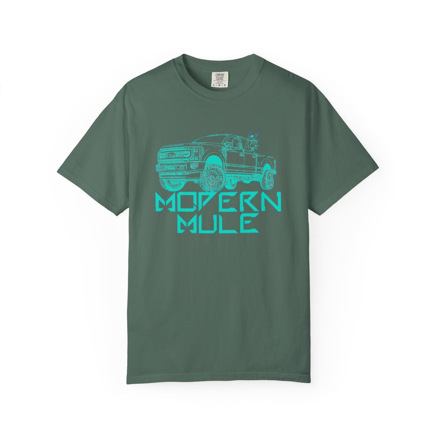 Modern Mule Truck T-Shirt — 'Modern Mule' Graphic Tee with Mini Donkey Back Art