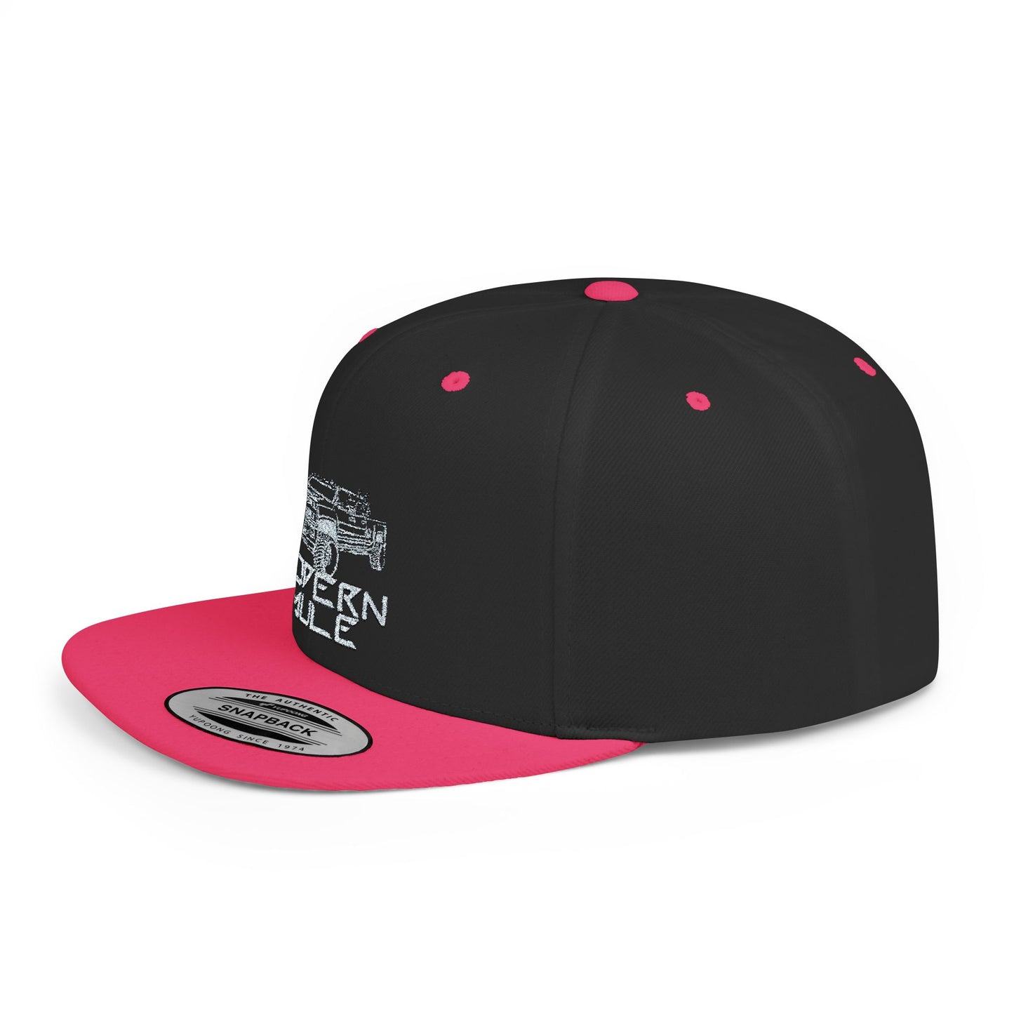 Flat Bill Snapback — "Ford Power Strock" Diesel Horse & Donkey Hat