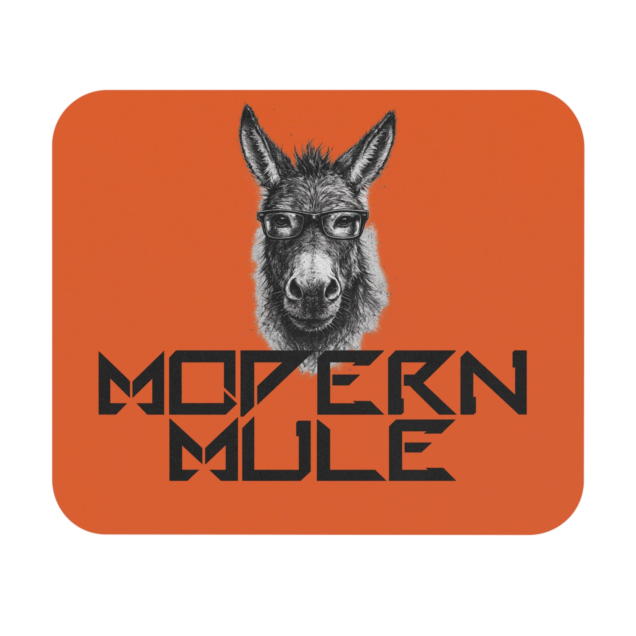 Modern Mule Mouse Pad — Funny Donkey Desk Mat for Office & Home