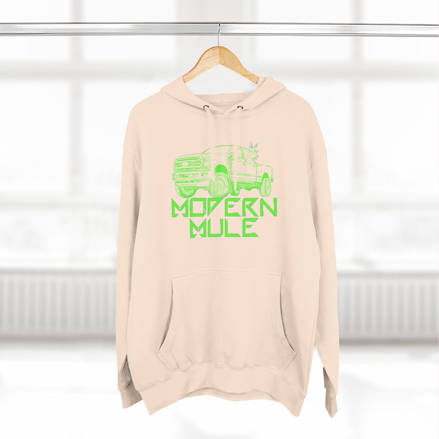 Three-Panel Fleece Hoodie