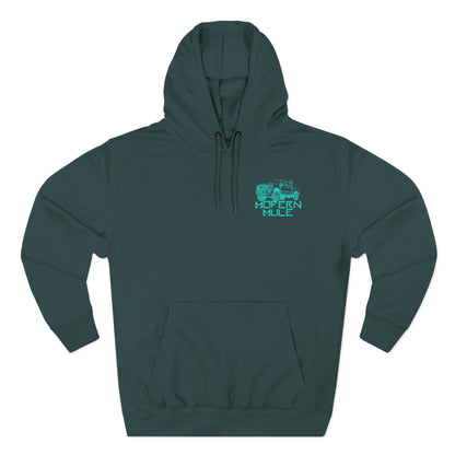 Modern Mule Logo Hoodie — Minimal Graphic Fleece Pullover