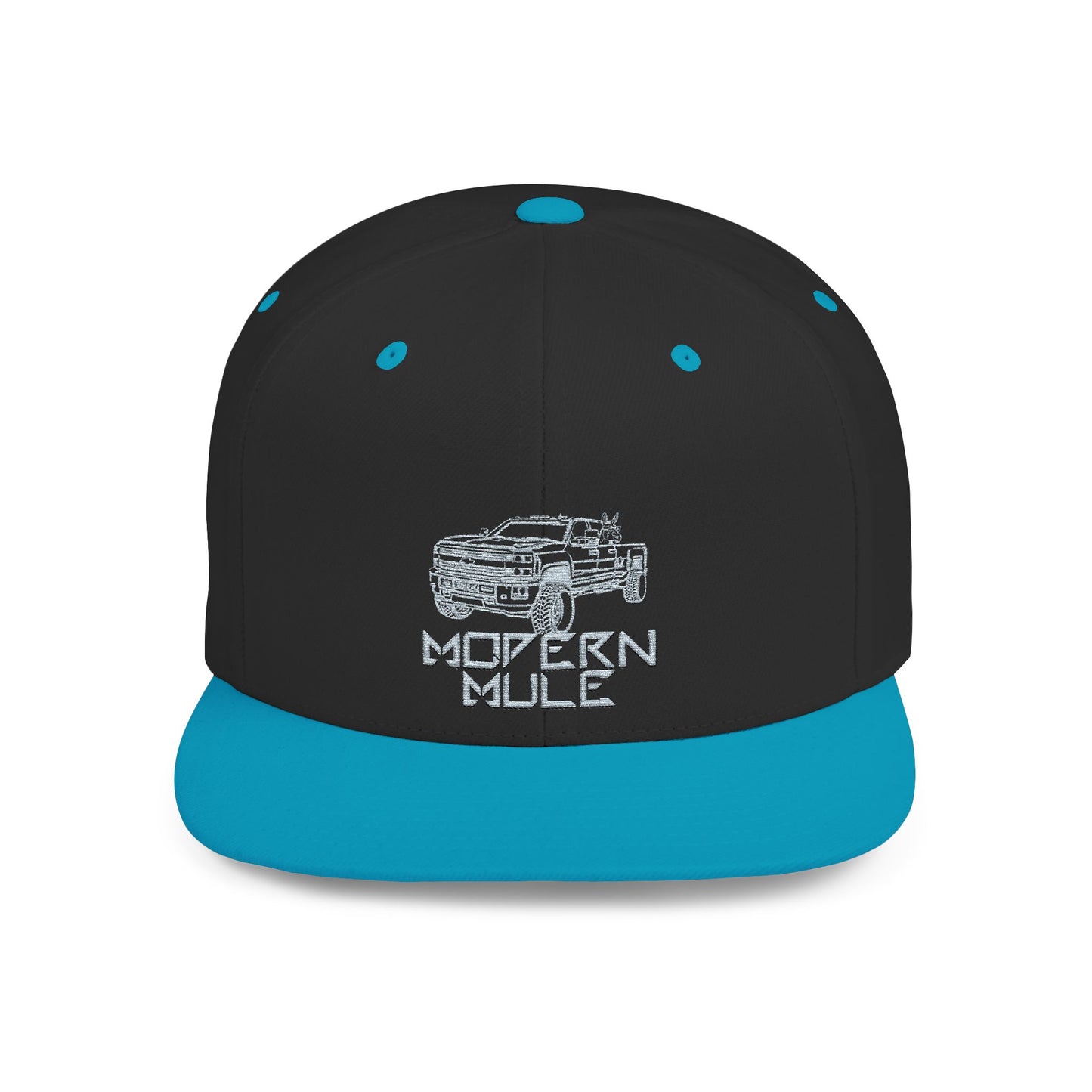 Flat Bill Snapback — "Ford Power Strock" Diesel Horse & Donkey Hat