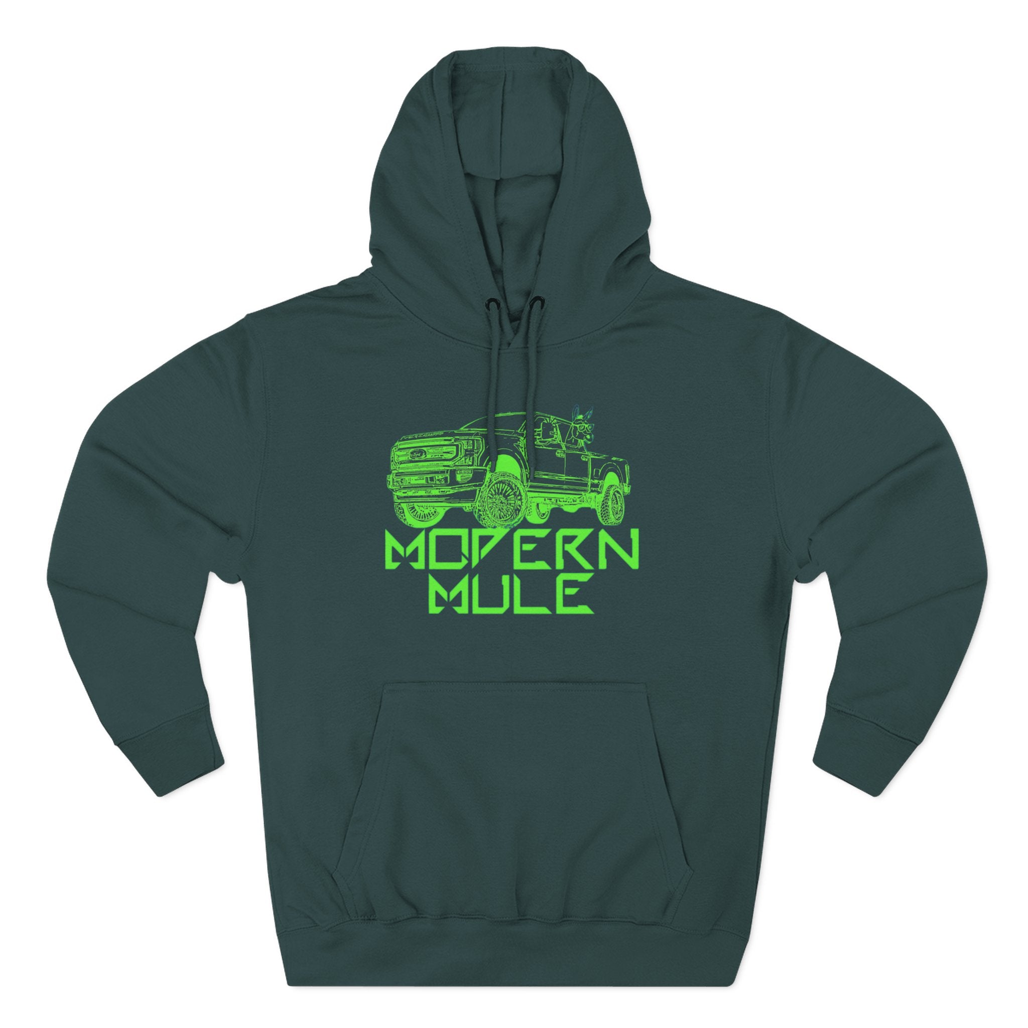 Three-Panel Fleece Hoodie