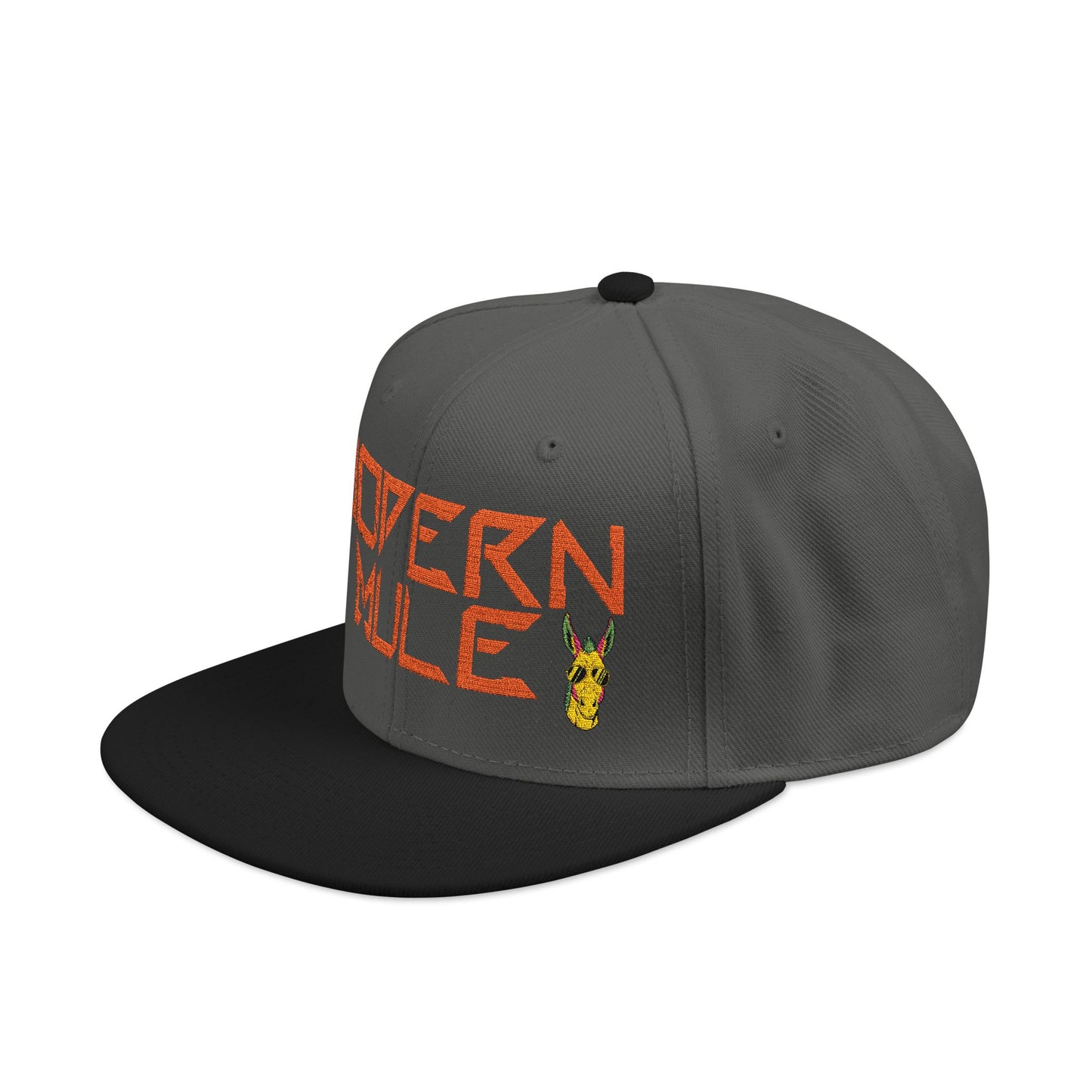 Snapback Hat — "Modern Mule Haulin' Auss" Embroidered Diesel Truck Design