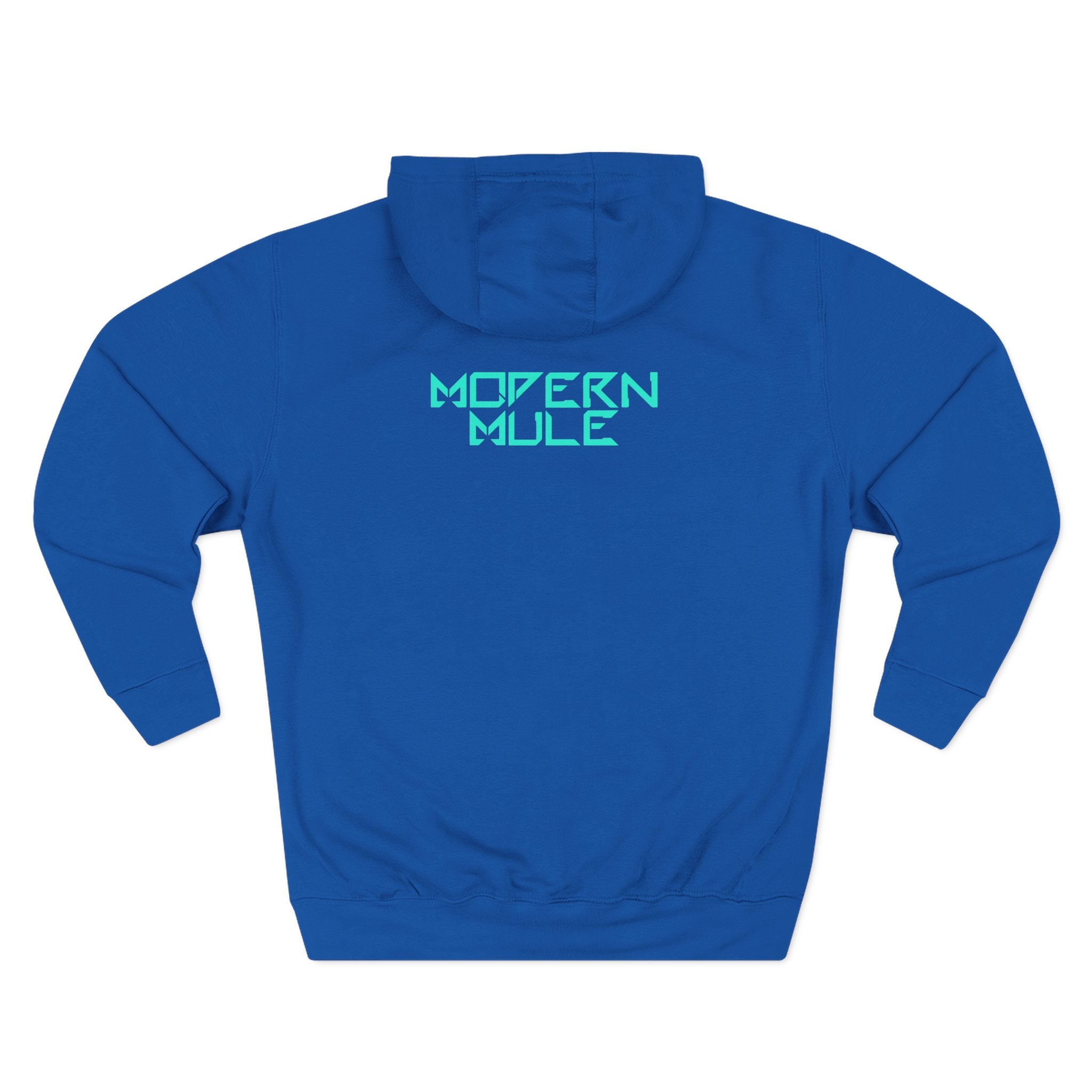 Modern Mule Logo Hoodie — Minimal Graphic Fleece Pullover