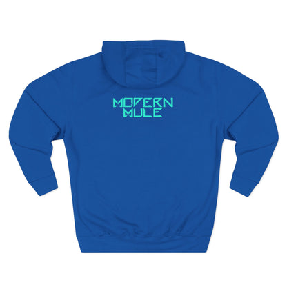 Modern Mule Logo Hoodie — Minimal Graphic Fleece Pullover