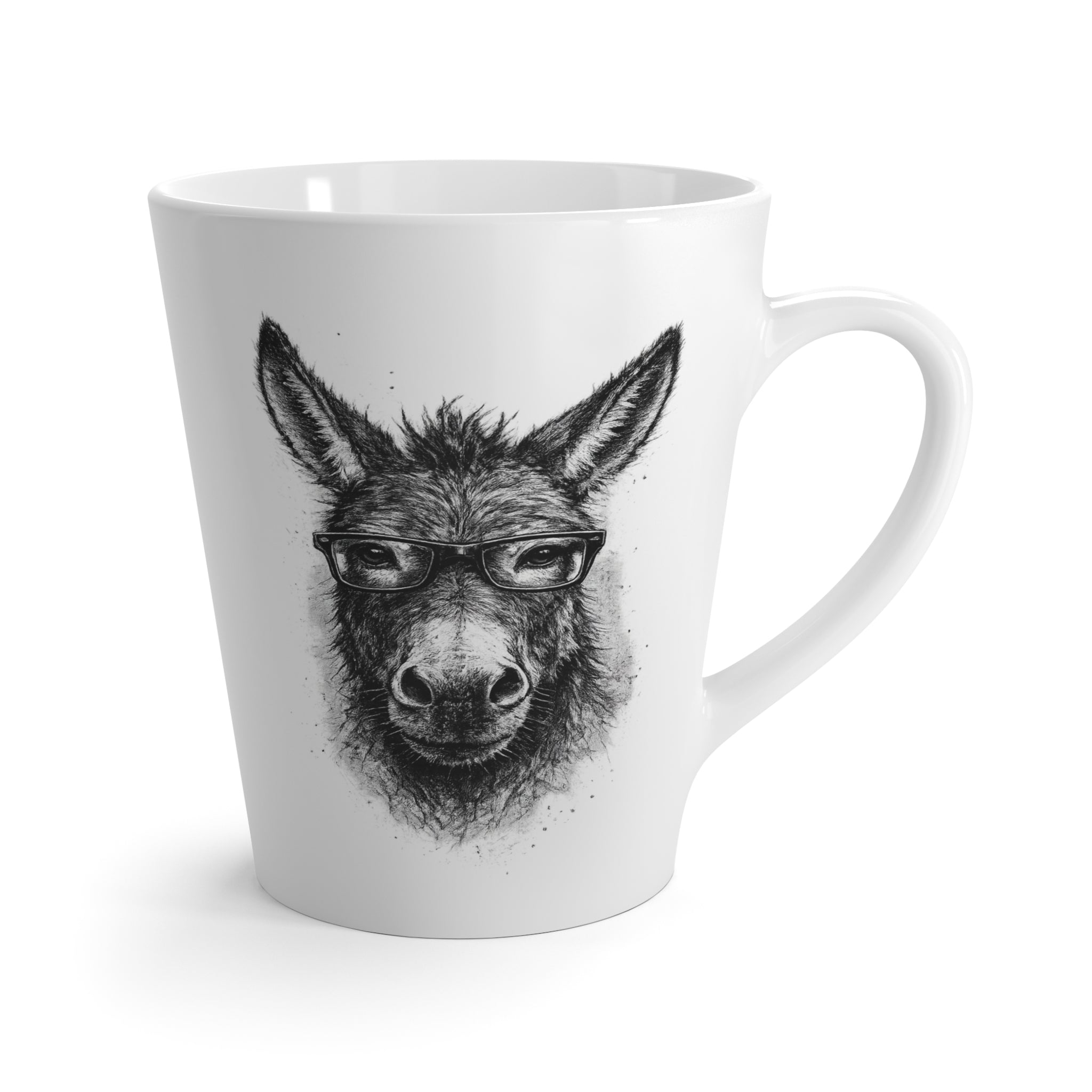 Modern Mule Latte Mug — Stylized Mule Illustration Coffee Cup