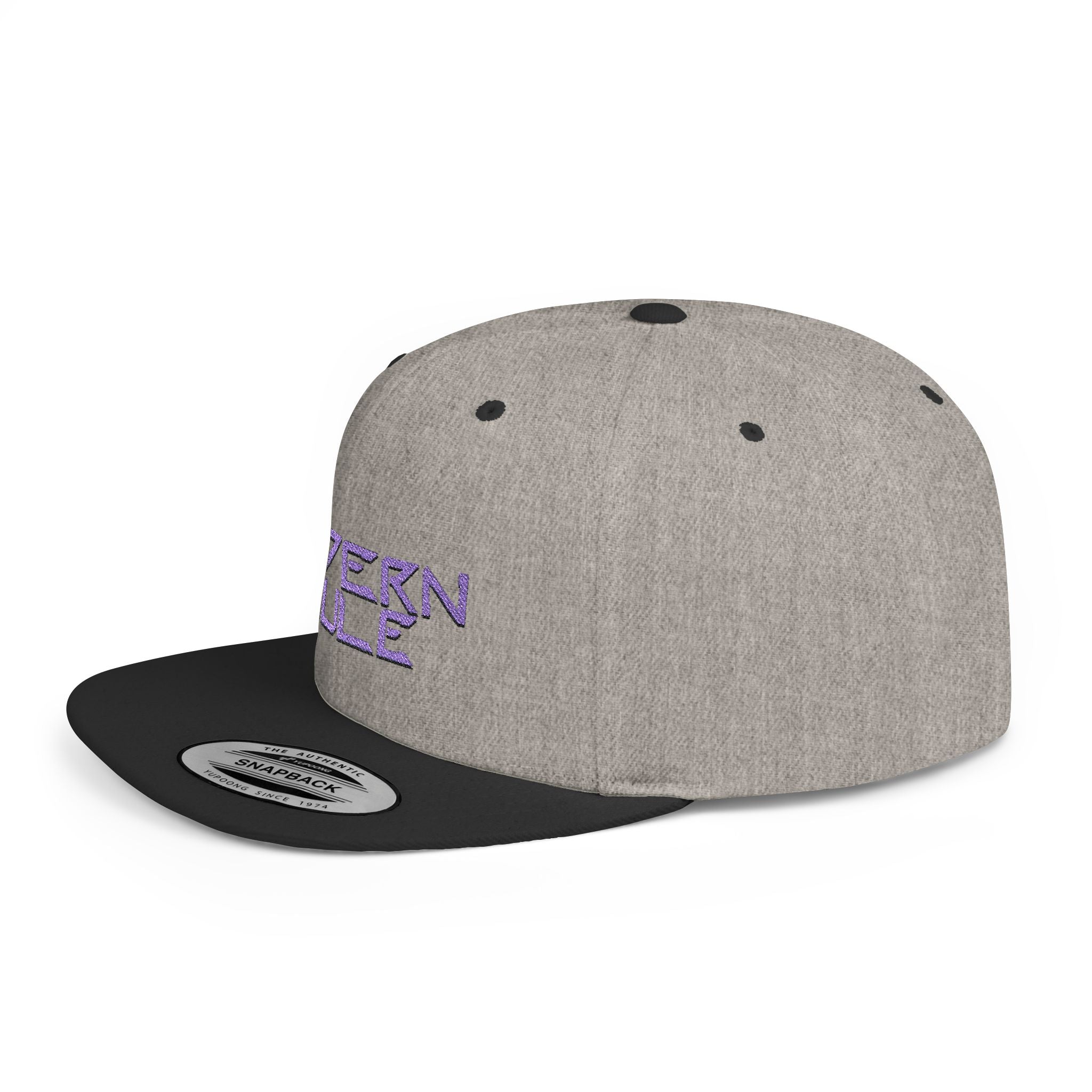 Royal Blue Logo Flat Bill Snapback — mdern mule Hat