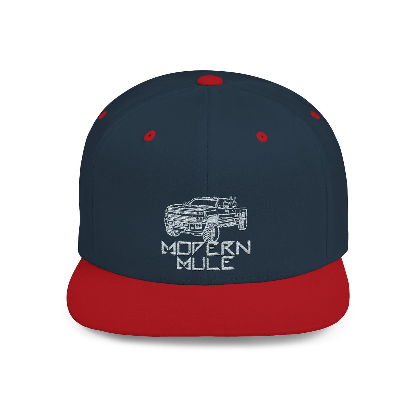 Flat Bill Snapback — "Ford Power Strock" Diesel Horse & Donkey Hat