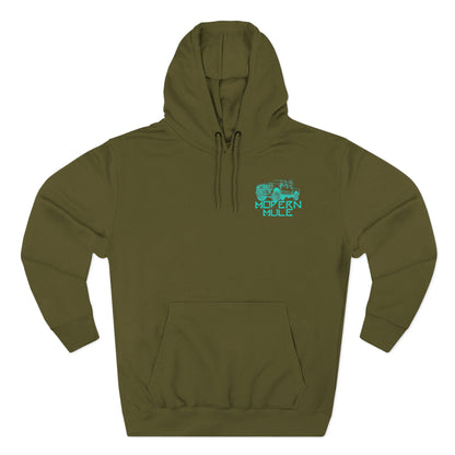 Modern Mule Logo Hoodie — Minimal Graphic Fleece Pullover