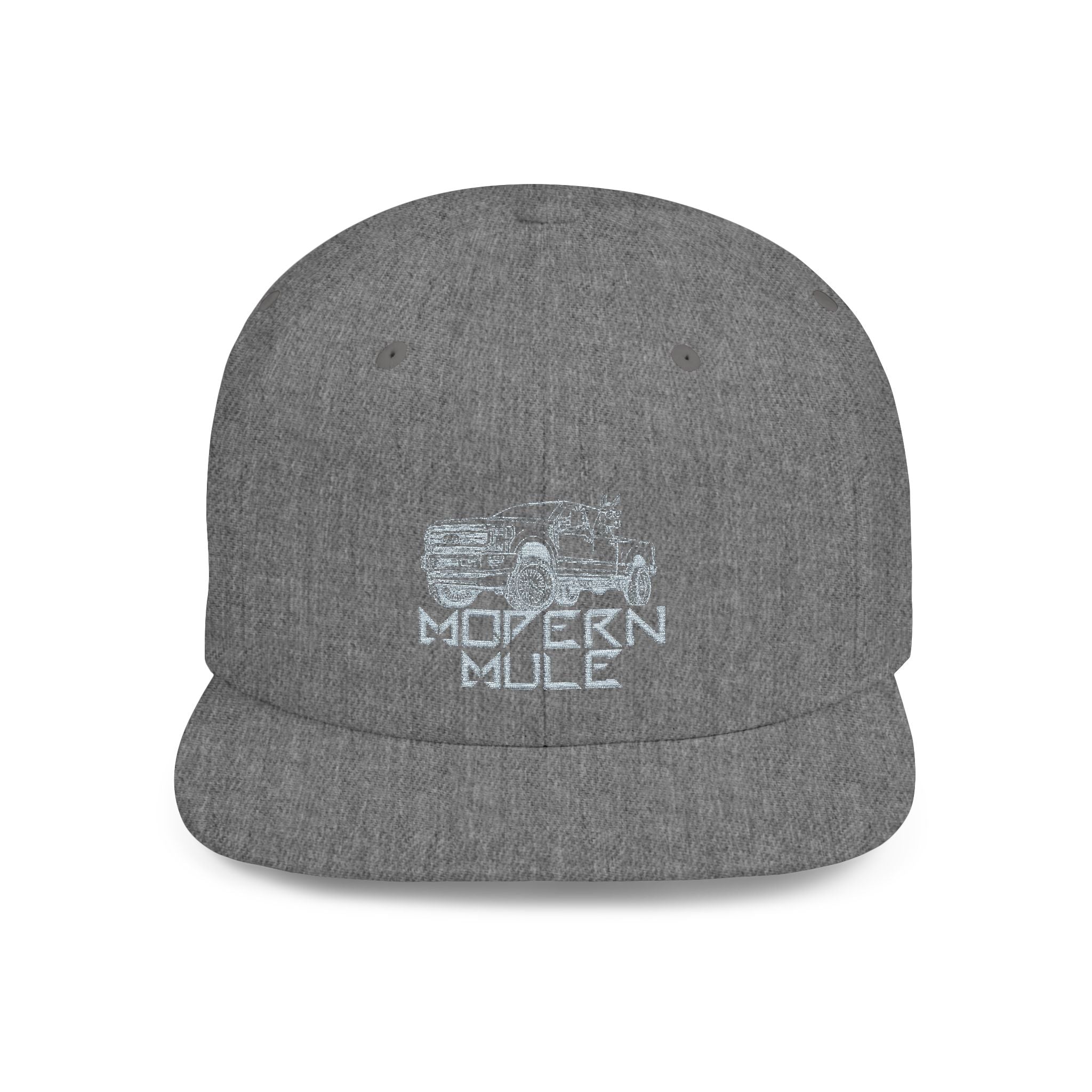 Teal Emblem Ford Diesel Truck Flat Bill Snapback — "Modern Mule"