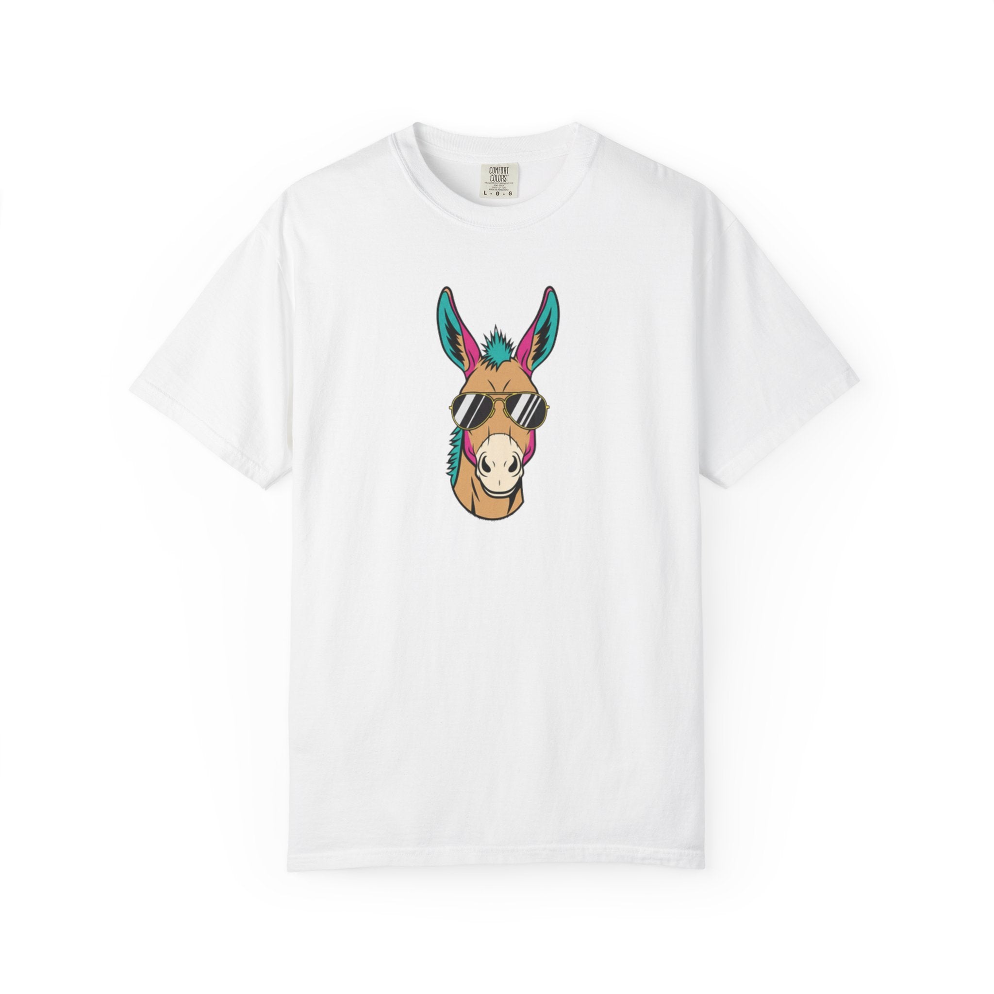 Funny Donkey Head with Glasses T-Shirt