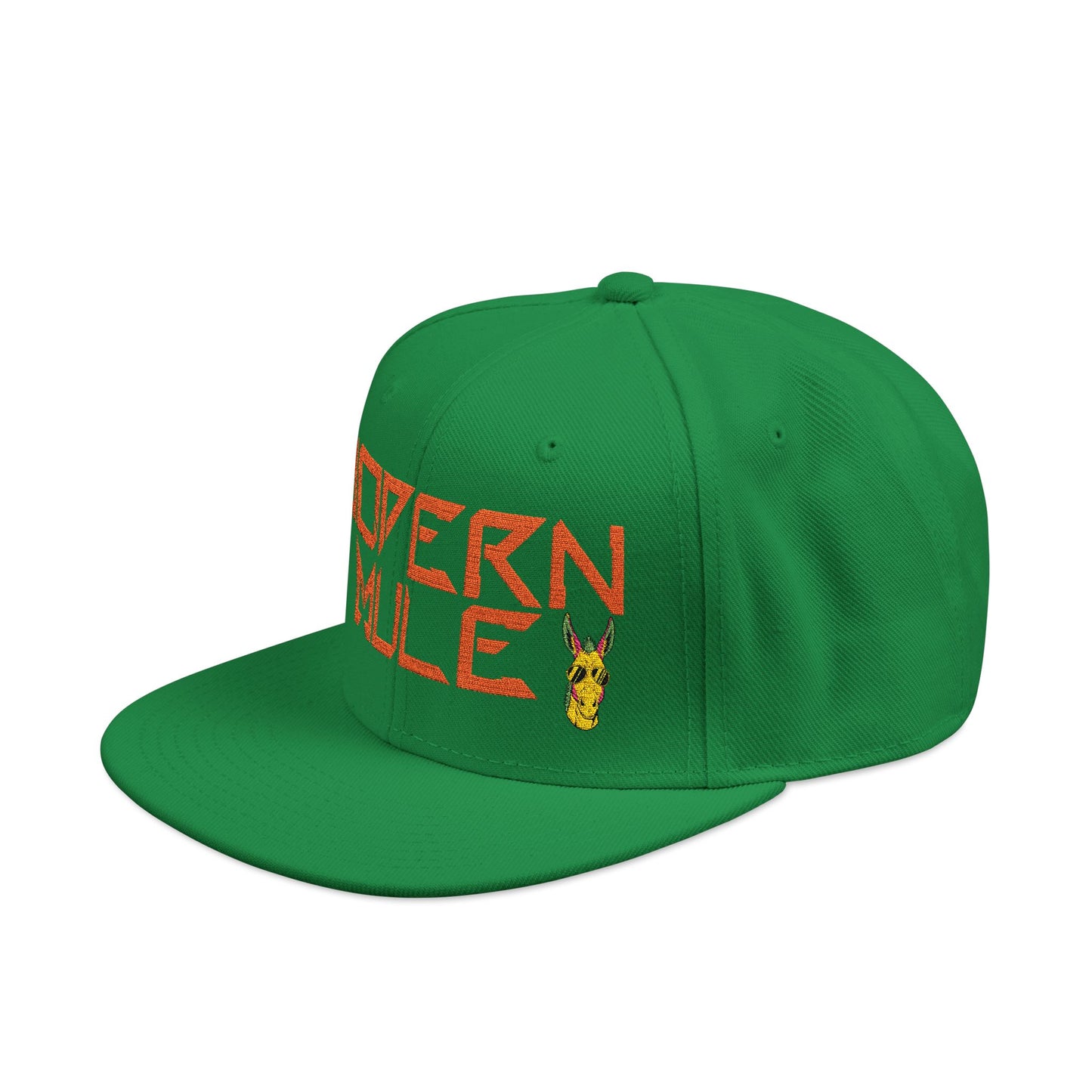 Snapback Hat — "Modern Mule Haulin' Auss" Embroidered Diesel Truck Design