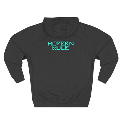 Modern Mule Logo Hoodie — Minimal Graphic Fleece Pullover