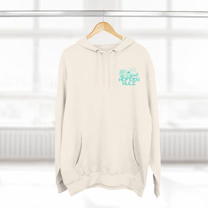 Modern Mule Logo Hoodie — Minimal Graphic Fleece Pullover