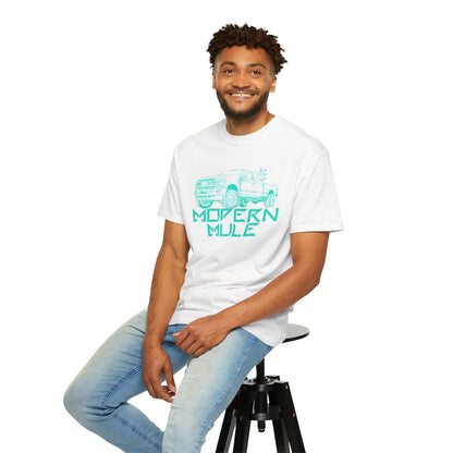 Modern Mule Truck T-Shirt — 'Modern Mule' Graphic Tee with Mini Donkey Back Art