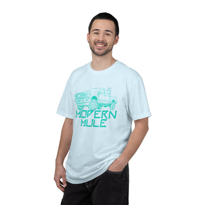 Modern Mule Truck T-Shirt — 'Modern Mule' Graphic Tee with Mini Donkey Back Art