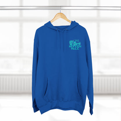 Modern Mule Logo Hoodie — Minimal Graphic Fleece Pullover