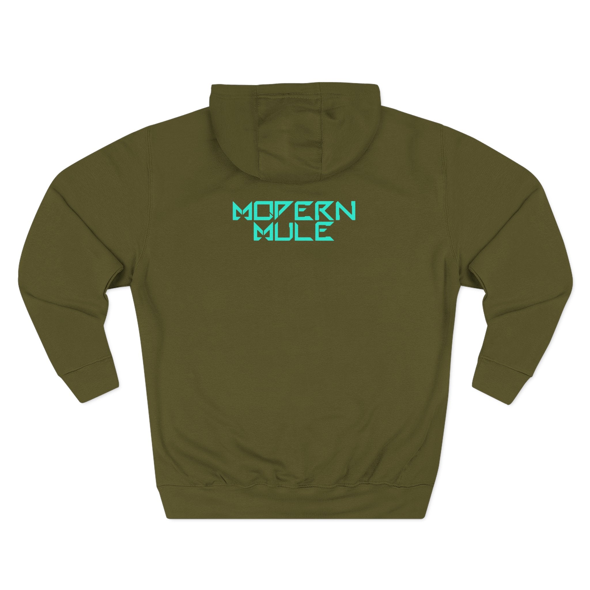 Modern Mule Logo Hoodie — Minimal Graphic Fleece Pullover