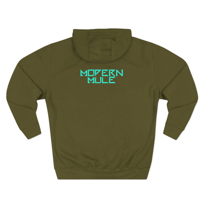 Modern Mule Logo Hoodie — Minimal Graphic Fleece Pullover